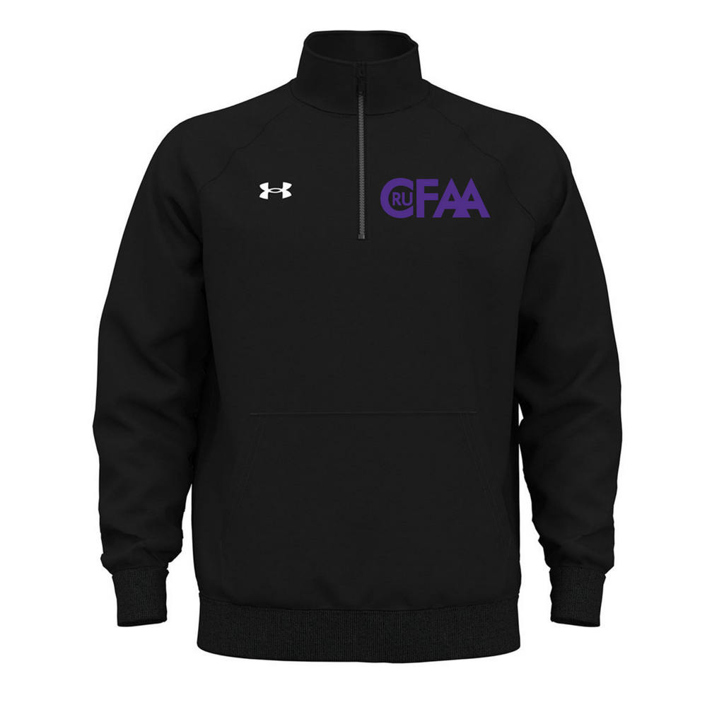 CruFAA Under Armour Crewneck Quarter Zip with front pocket