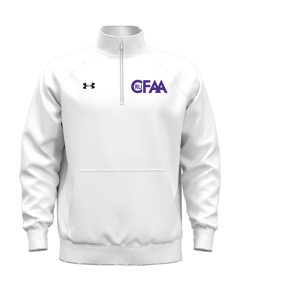 CruFAA Under Armour Crewneck Quarter Zip with front pocket