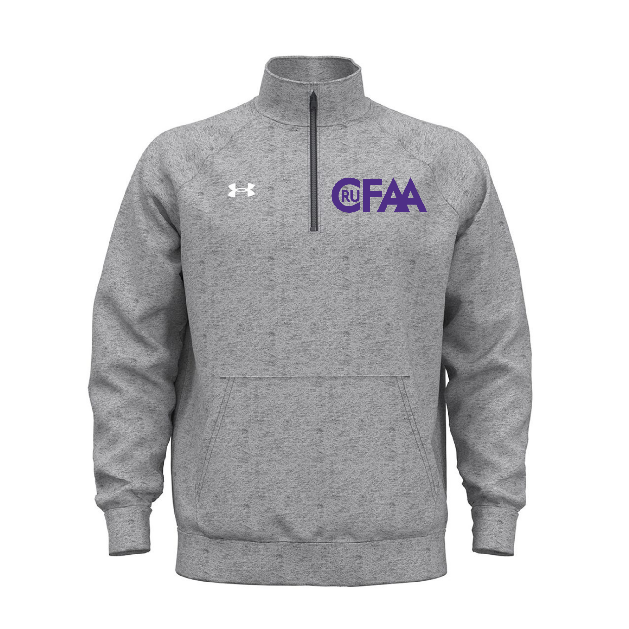 CruFAA Under Armour Crewneck Quarter Zip with front pocket
