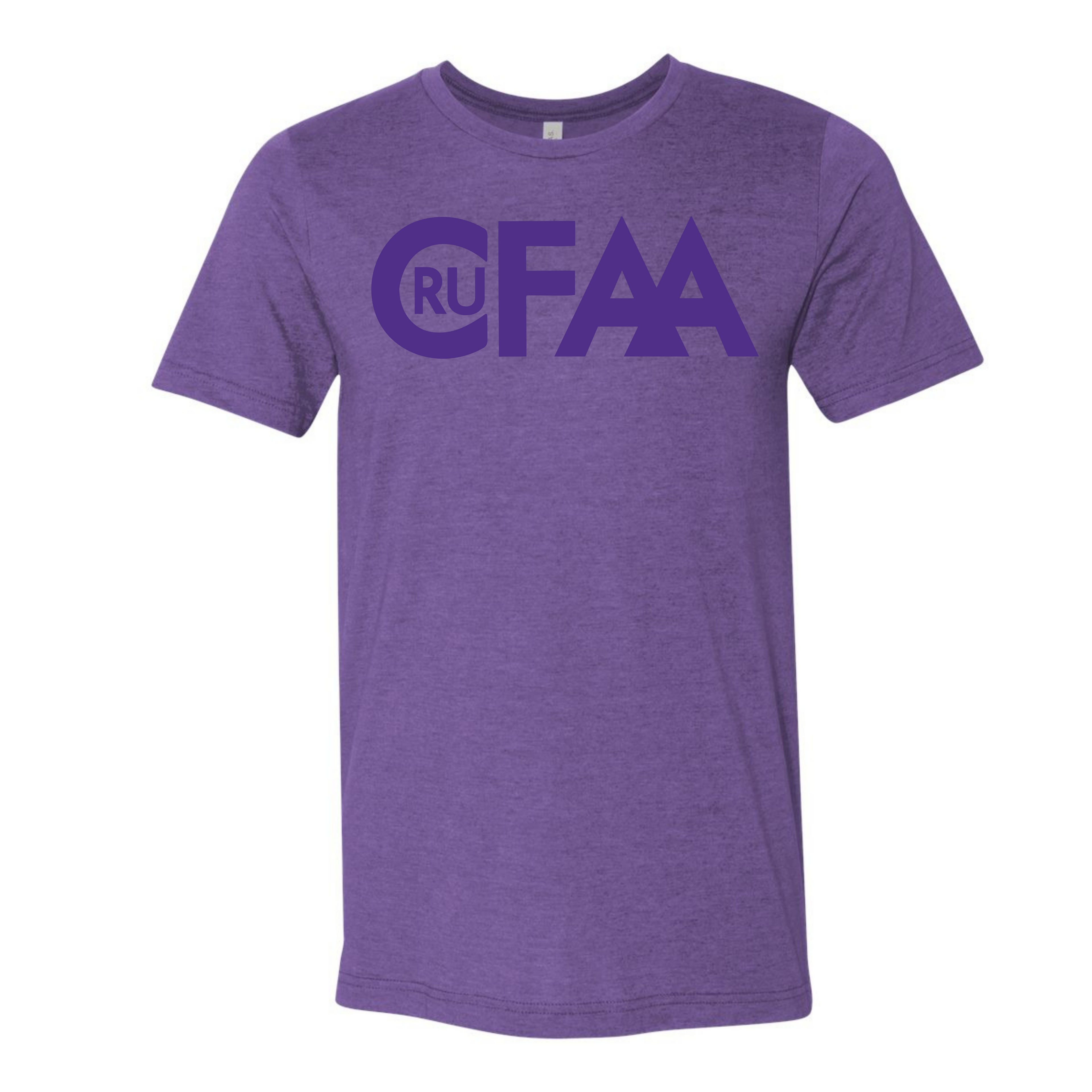 CruFAA Purple Heather Purple Tee